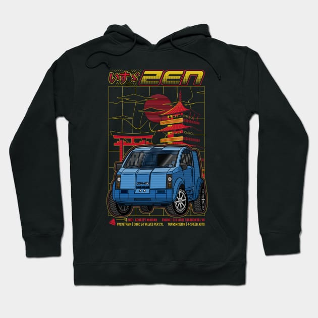 Nippon Minivan Hoodie by Guyvit